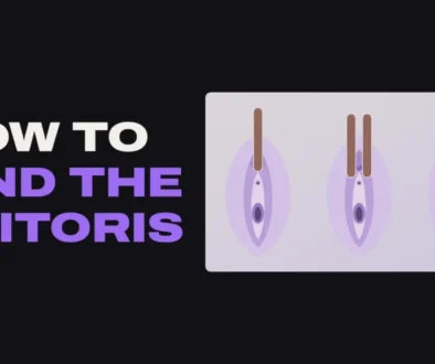 How to find the clitoris: one, two and three fingers sliding down over the clitoral hood