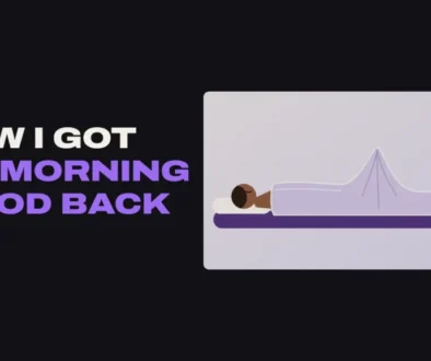 Illustration of a man asleep on his back in bed with the sheet rising at his hips from morning wood